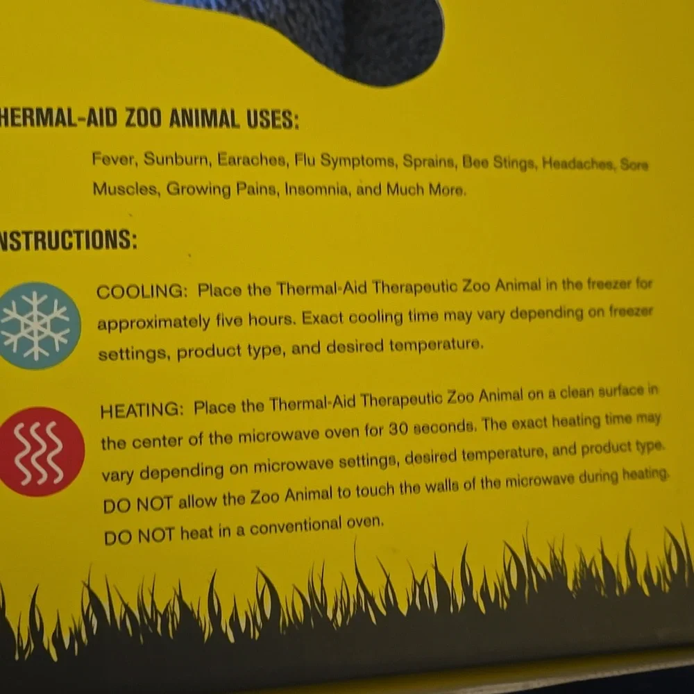 Thermal-Aid Zoo Heating Cooling Pack Baxter Gray Bunny 100% Natural NEW IN BOX